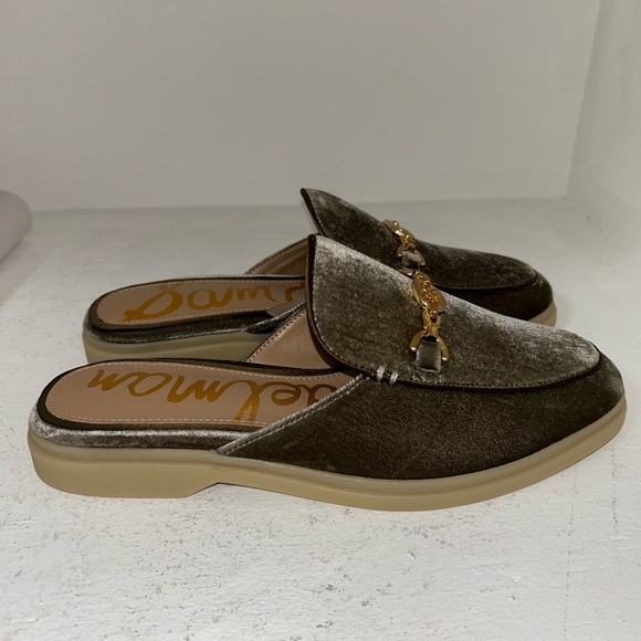 Sam Edelman Velvet Loafers in Brown and Cream NWOB